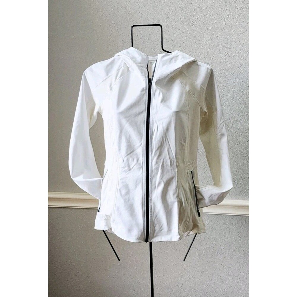 Lululemon Cross Chill Jacket Repelshell White Cream Size 4